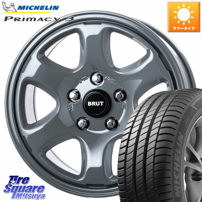 BRUT ブルート BR-44 BR44 ホイール 17インチ 17 X 7.5J +38 5穴 114.3 ミシュラン PRIMACY3 プライマシー3 88W XL ★ 正規 205/45R17