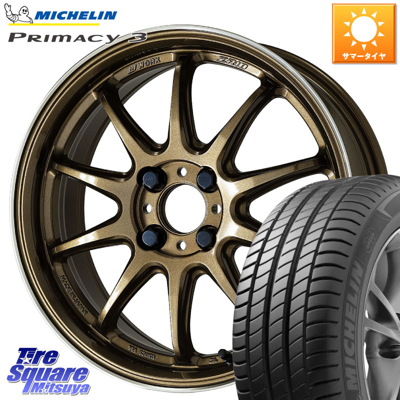 WORK ワーク EMOTION エモーション ZR10 HGLC 17インチ 17 X 7.0J +47 4穴 100 ミシュラン PRIMACY3 プライマシー3 88W XL ★ 正規 205/45R17 132,400円