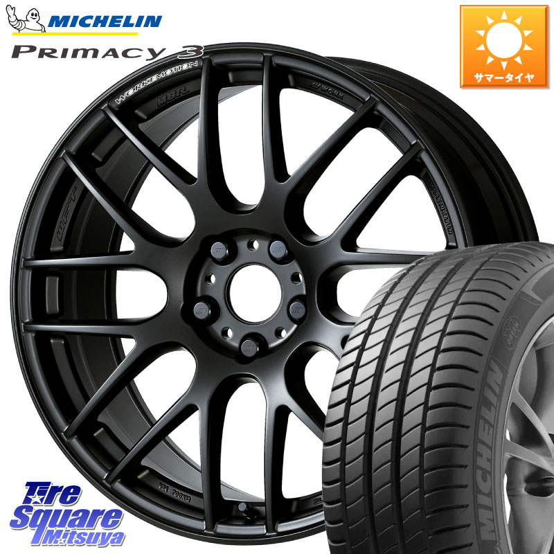 WORK ワーク EMOTION エモーション M8R MBL 19インチ 19 X 8.5J +45 5穴 114.3 ミシュラン PRIMACY3 プライマシー3 Acoustic ZP RFT 98Y XL ★MOE 正規 245/40RF19