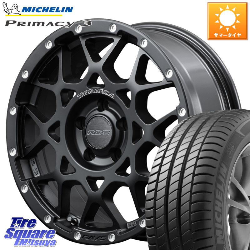 RAYS 【欠品次回4~5月】 M8 TEAM DAYTONA ホイール 17インチ 17 X 7.0J +40 5穴 114.3 ミシュラン PRIMACY3 プライマシー3 ZP RFT 97W ★ 正規 225/55RF17