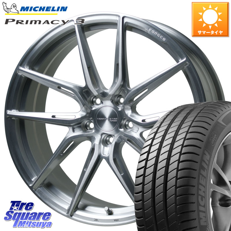 HotStuff TSF-02 BRS トラフィックスターフォージド 19インチ 19 X 8.0J +42 5穴 114.3 ミシュラン PRIMACY3 プライマシー3 Acoustic ZP RFT 98Y XL ★MOE 正規 245/40RF19