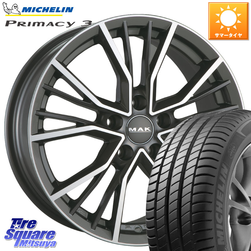 阿部商会 MAK UNION ホイール 18インチ 18 X 8.0J(AUDI Q3 F3D) +39 5穴 112 ミシュラン PRIMACY3 プライマシー3 104Y XL AO 正規 235/55R18 アウディ Q3 F3系 129,155円