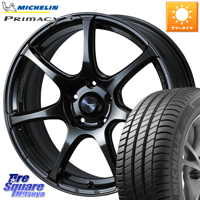 WEDS 74024 ウェッズ スポーツ SA75R SA-75R 17インチ 17 X 7.0J +48 5穴 114.3 ミシュラン PRIMACY3 プライマシー3 94W AO 正規 215/55R17 ヤリスクロス CX-3 RC系オデッセイ前期