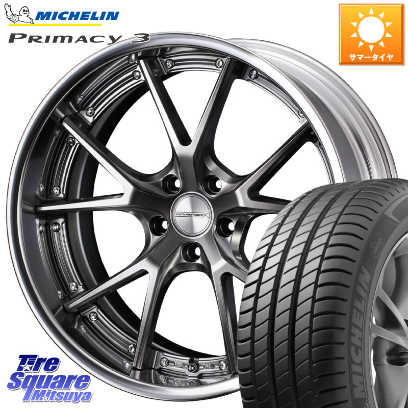 ミシュラン PRIMACY3 プライマシー3 100Y XL ★ MO 正規 245/45R18WEDS MAVERICK 905S PS S-LoDisk 18インチ 2ピース 18X8.5J 50 5穴 114.3 フーガ FUGA 日産|タイヤスクエアミツヤ