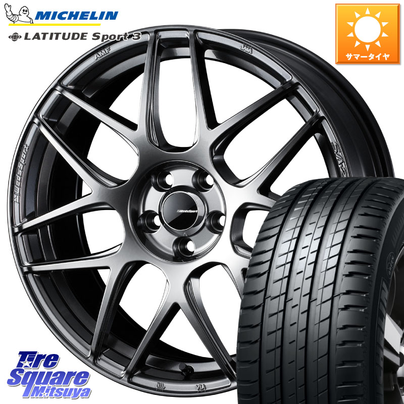 WEDS SA-27R PSB ウェッズ スポーツ ホイール 19インチ 19 X 8.0J +45 5穴 114.3 ミシュラン LATITUDE SPORT 3 Acoustic 103V XL VOL 正規 235/50R19 CX-5 CX-8 BT5レガシィアウトバック SL系フォレスター
