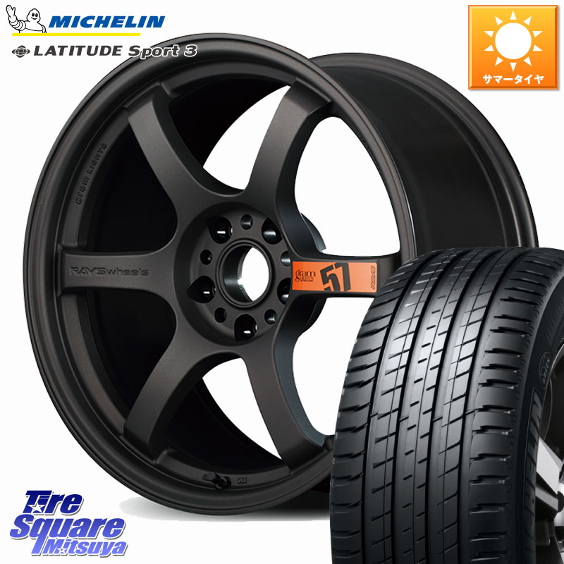 RAYS 【欠品次回要問合せ】 gramLIGHTS 57DR SpecD ホイール 18インチ 18 X 8.5J +37 5穴 114.3 ミシュラン LATITUDE SPORT 3 105W N1 正規 255/55R18 アウトランダーPHEV