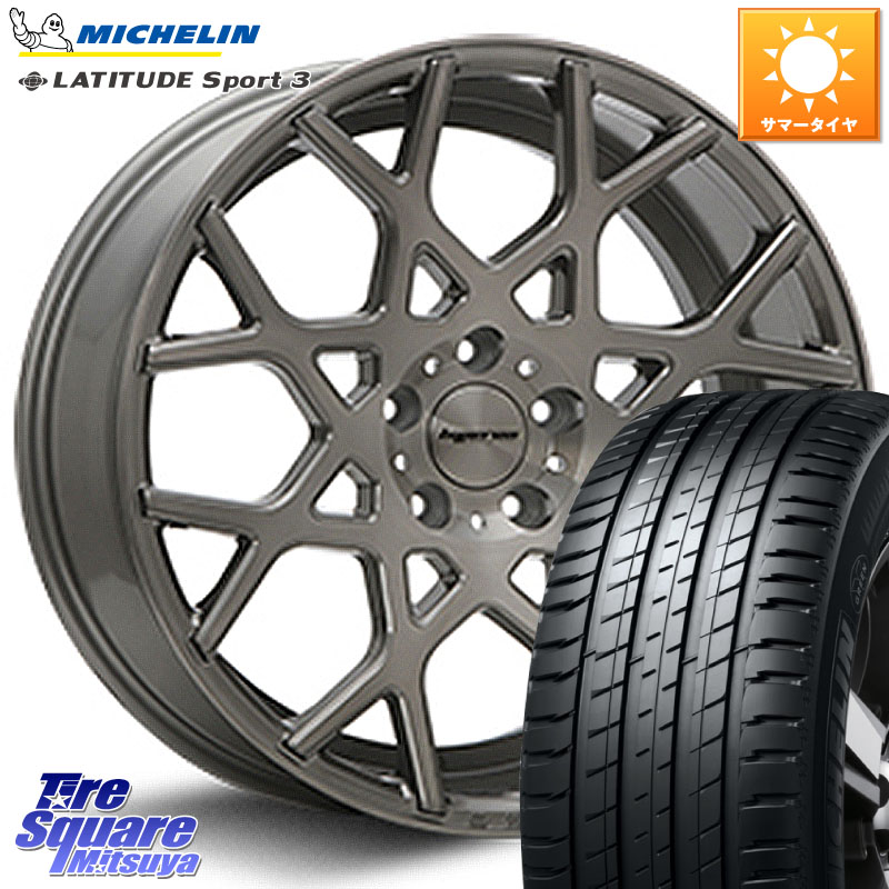 ミシュラン LATITUDE SPORT 3 103Y N0 正規 255/50R19MLJ huperion ハイペリオン CVZ ホイール 19インチ 19X8.5J 35 5穴 114.3 アウトランダーPHEV｜タイヤスクエアミツヤ