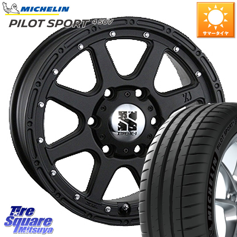 MLJ XTREME-J エクストリームJ ホイール 18インチ 18 X 8.0J(US) +25 6穴 139.7 ミシュラン PILOT SPORT4 パイロットスポーツ4 SUV 110V 正規 265/60R18