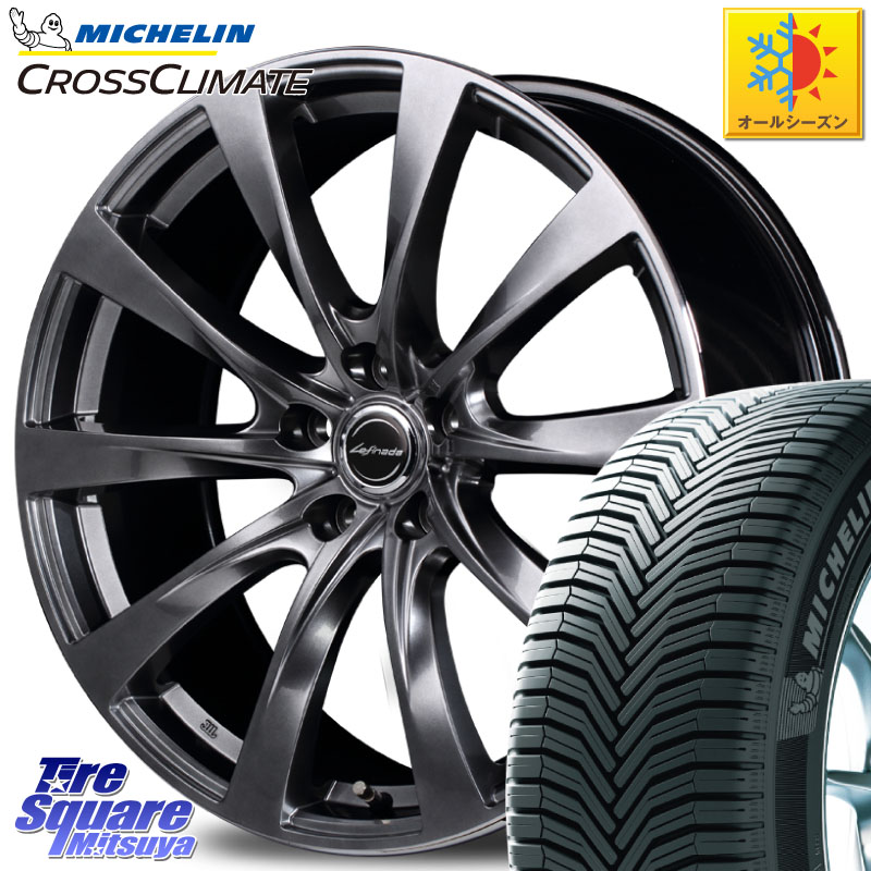 ミシュラン CROSSCLIMATE SUV クロスクライメイト SUV オールシーズンタイヤ 107V XL MO 正規 235/60R18MANARAY MID Lefinada MOTION2 M14球面座ボルト専用 ホイール 18インチ 18X8.0J(M14B) 45 5穴 114.3 ソルテラ bZ4X|タイヤスクエアミツヤ
