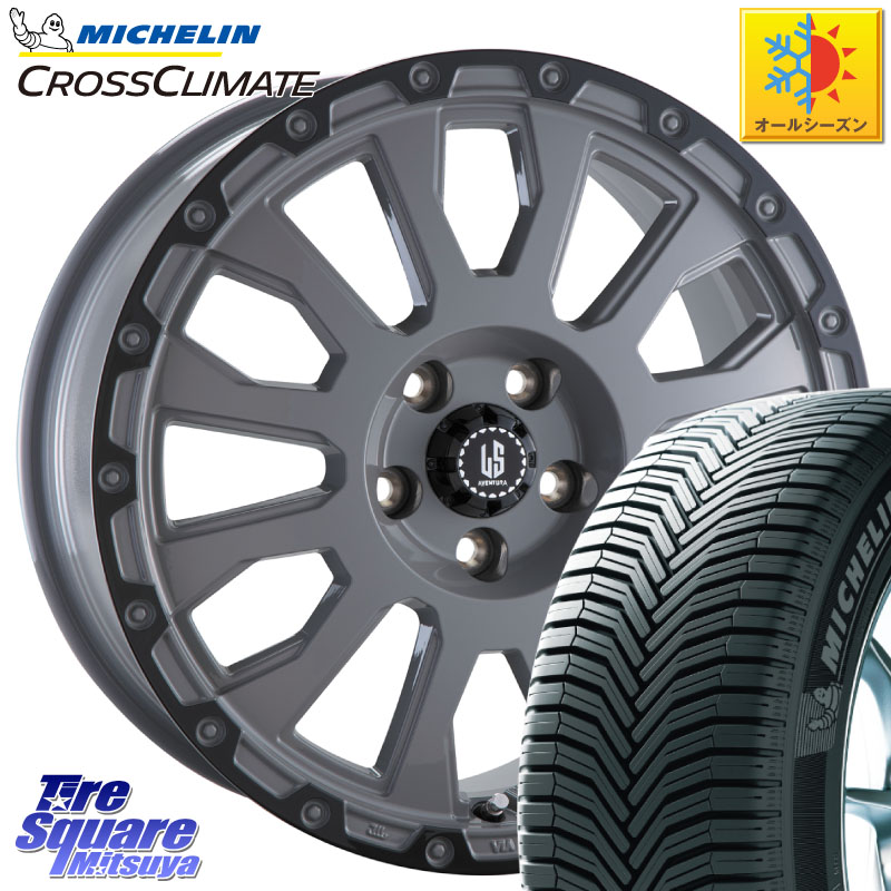 ミシュラン CROSSCLIMATE クロスクライメイト オールシーズンタイヤ 102V XL AO 正規 225/55R18 阿部商会 LA STRADA AVENTURA アヴェンチュラ 18インチ 18 X 8.0J +40 5穴 114.3 デリカD:5