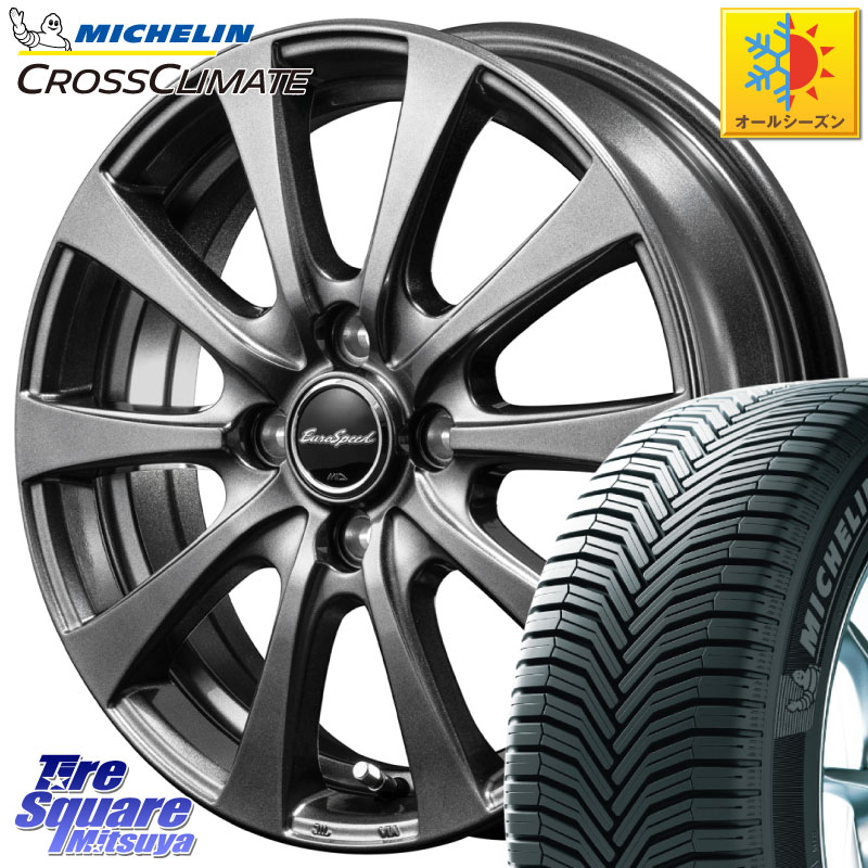 ミシュラン CROSSCLIMATE+ クロスクライメイト+ オールシーズンタイヤ 85T XL 正規 165/70R14MANARAY MID EuroSpeed G10 ホイール 14インチ 14X5.5J 45 4穴 100 K13マーチ Mx27/37/47Sソリオ・MB37SデリカD2 140系ポルテ マーチ MARCH 日産 ヴィッツ スペイド デミオ D|タイヤスクエアミツヤ