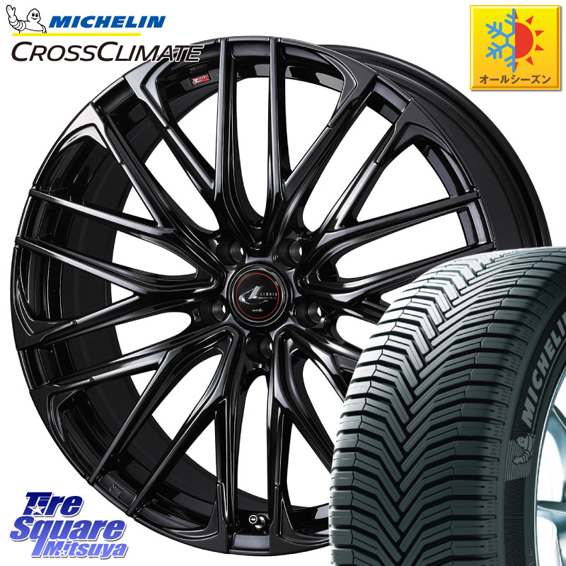 ミシュラン CROSSCLIMATE SUV クロスクライメイト SUV オールシーズンタイヤ 107V XL MO 正規 235/60R18 WEDS 40966 レオニス LEONIS SK ホイール 18インチ 18 X 7.0J +47 5穴 114.3