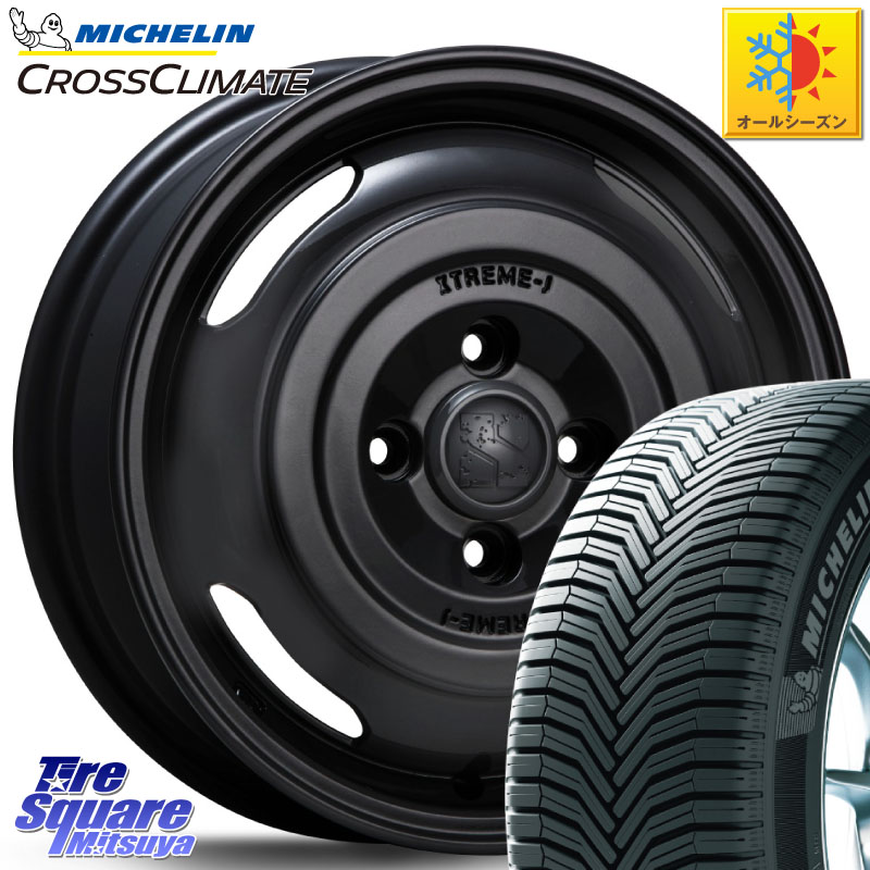 ミシュラン CROSSCLIMATE+ クロスクライメイト+ オールシーズンタイヤ 88T XL 正規 175/70R14MLJ JOURNEY ジャーニー XTREME-J エクストリームJ ホイール 14インチ 14X4.5J 43 4穴 100 Mx27/37/47Sソリオ・MB37SデリカD2 デリカD:2 D2｜タイヤスクエアミツヤ