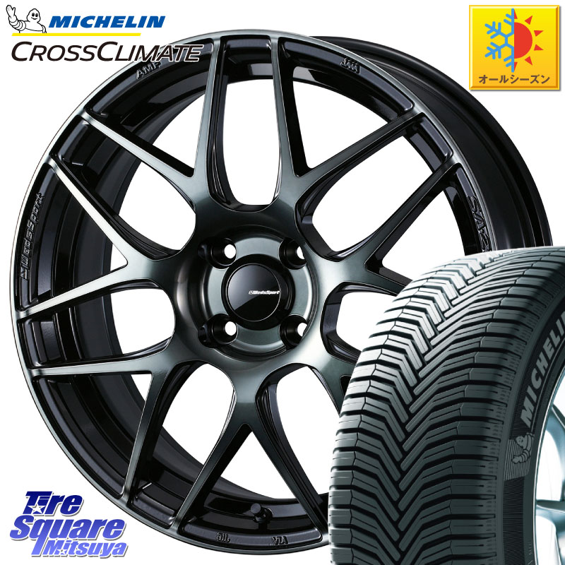 ミシュラン CROSSCLIMATE+ クロスクライメイト+ オールシーズンタイヤ 85H XL 正規 165/65R15WEDS WedsSport SA-27R SA27R ウェッズ スポーツ ホイール 15インチ 15X5.0J 45 4穴 100 ダイハツTAFT Mx27/37/47Sソリオ・MB37SデリカD2 MAx6S系ソリオ デリカ ミニ DELICA｜タイヤスクエアミツヤ