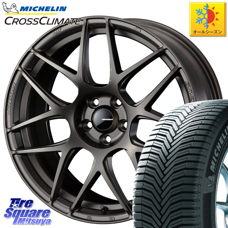 ミシュラン CROSSCLIMATE SUV クロスクライメイト SUV オールシーズンタイヤ 103V AO 正規 235/60R18 WEDS 74195 SA-27R ウェッズ スポーツ ホイール 18インチ 18 X 8.5J(M14B) +35 5穴 114.3 レクサスNX20系
