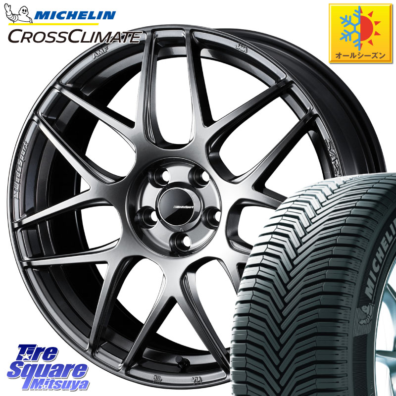 ミシュラン CROSSCLIMATE SUV クロスクライメイト SUV オールシーズンタイヤ 107V XL MO 正規 235/60R18WEDS WedsSport SA-27R SA27R ウェッズ スポーツ ホイール 18インチ 18X8.5J 35 5穴 114.3 アウトランダーPHEV|タイヤスクエアミツヤ