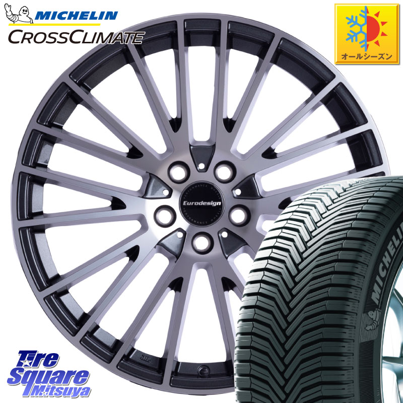 ミシュラン CROSSCLIMATE SUV クロスクライメイト SUV オールシーズンタイヤ 103V AO 正規 235/60R18 阿部商会 Eurodesign CALWER ホイール 18インチ 18 X 8.0J(MB X253) +40 5穴 112 メルセデスベンツ GLC(X253)