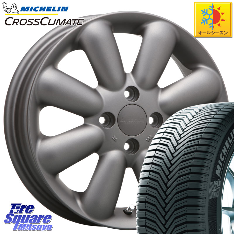 ミシュラン CROSSCLIMATE+ クロスクライメイト+ オールシーズンタイヤ 85T XL 正規 165/70R14 MLJ HYPERION PINO+ ハイペリオン ピノプラス ホイール 14インチ 14 X 4.5J +43 4穴 100 Mx27/37/47Sソリオ・デリカD2 MAx6S系ソリオ