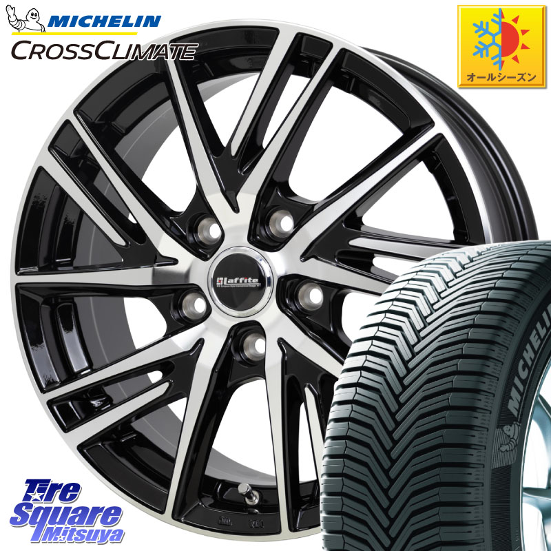 ミシュラン CROSSCLIMATE クロスクライメイト オールシーズンタイヤ 102V XL AO 正規 225/55R18HotStuff ラフィット LW06-2 LW-06-2 ホイール 18インチ 18X8.0J 42 5穴 114.3 デリカD:5 SL系フォレスター エクストレイル X-TRAIL 日産 エクリプスクロス｜タイヤスクエアミツヤ