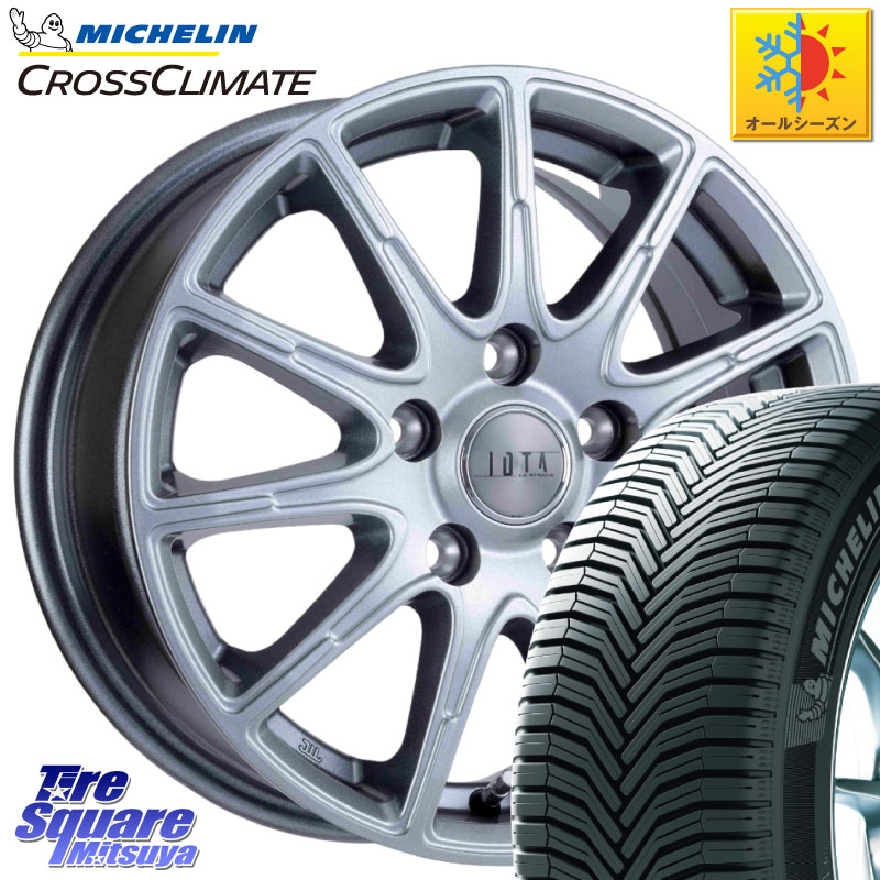 ミシュラン CROSSCLIMATE クロスクライメイト オールシーズンタイヤ 102V XL AO 正規 225/55R18 阿部商会 IOTA 平座仕様(レクサス・トヨタ専用) TIRADO イオタ ホイール 18インチ 18 X 7.5J +38 5穴 114.3