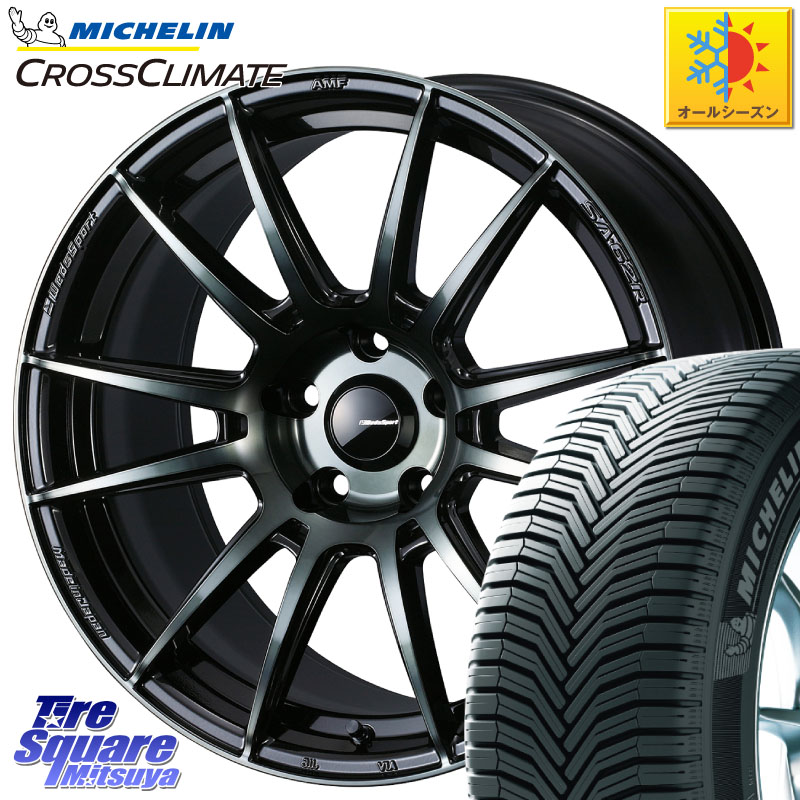 ミシュラン CROSSCLIMATE SUV クロスクライメイト SUV オールシーズンタイヤ 103V AO 正規 235/60R18 WEDS WedsSport SA-62R ホイール 18インチ 18 X 8.5J(M14B) +35 5穴 114.3 レクサスNX20系