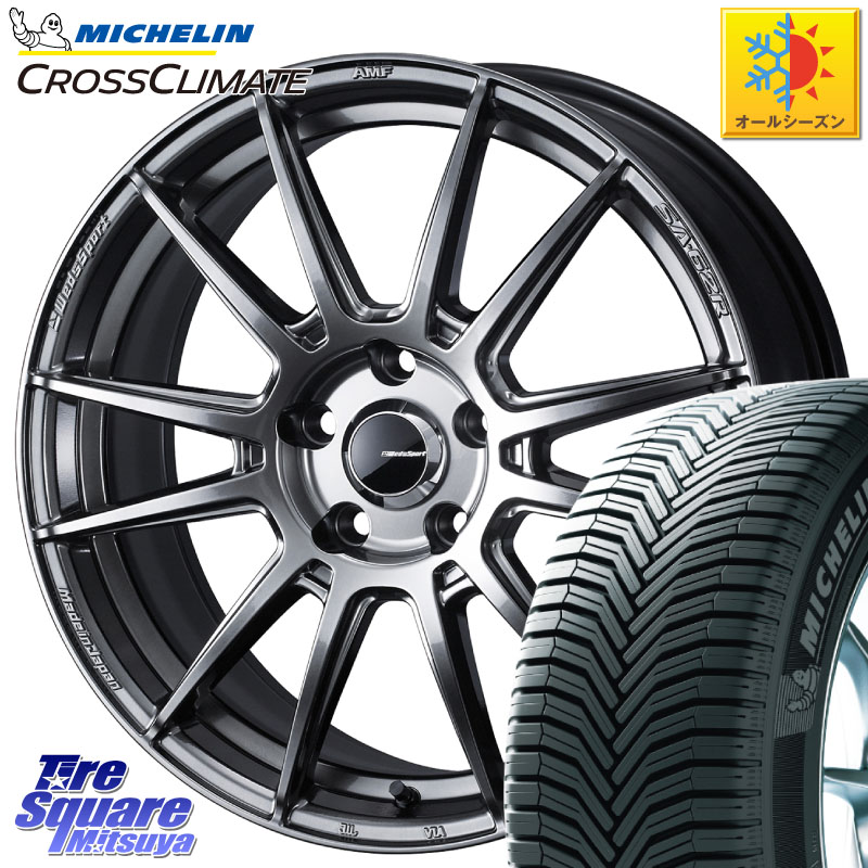 ミシュラン CROSSCLIMATE SUV クロスクライメイト SUV オールシーズンタイヤ 107V XL MO 正規 235/60R18WEDS WedsSport SA-62R SA62R ウェッズ スポーツ ホイール 18インチ 18X8.5J 35 5穴 114.3 アウトランダーPHEV|タイヤスクエアミツヤ