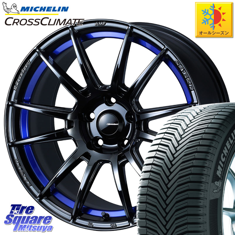 ミシュラン CROSSCLIMATE SUV クロスクライメイト SUV オールシーズンタイヤ 103V AO 正規 235/60R18 WEDS WedsSport SA-62R ホイール 18インチ 18 X 7.5J +45 5穴 114.3 CX-60 CX-80