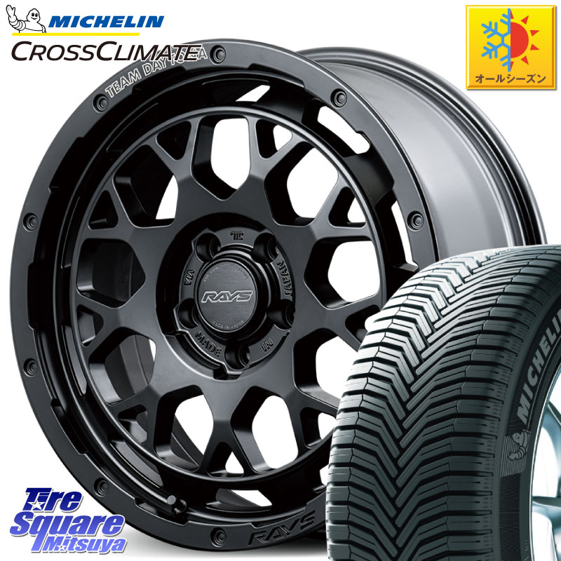 ミシュラン CROSSCLIMATE クロスクライメイト オールシーズンタイヤ 102V XL AO 正規 225/55R18RAYS 【欠品次回8~9月】 TEAM DAYTONA M9+ BOJ ホイール 18インチ 18X7.5J 45 5穴 114.3 SL系フォレスター レイバック SK系フォレスター eビターラ エクリプスクロス|タイヤスクエアミツヤ