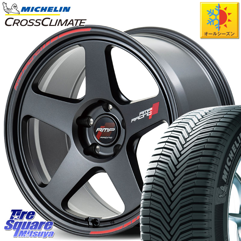 ミシュラン CROSSCLIMATE SUV クロスクライメイト SUV オールシーズンタイヤ 103V AO 正規 235/60R18 MANARAY MID RMP RACING TR50 ホイール 18インチ レーシング 18 X 8.0J +45 5穴 114.3 50系RAV4 CX-60 CX-80