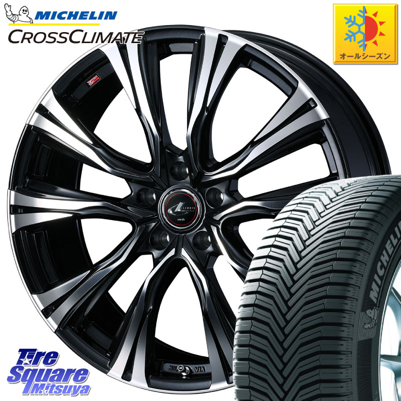 ミシュラン CROSSCLIMATE SUV クロスクライメイト SUV オールシーズンタイヤ 107V XL MO 正規 235/60R18 WEDS 41271 LEONIS VR PBMC ウェッズ レオニス ホイール 18インチ 18 X 8.0J(M14B) +42 5穴 114.3 クラウンスポーツ・エステート ハイブリッドZ スバル ソルテラ