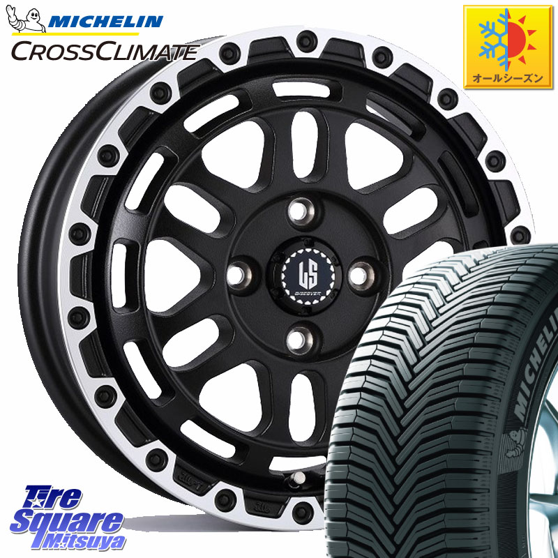 ミシュラン CROSSCLIMATE+ クロスクライメイト+ オールシーズンタイヤ 85T XL 正規 165/70R14阿部商会 LA STRADA DISCOVER ホイール 14インチ 14X5.0J 35 4穴 100 パッソ|タイヤスクエアミツヤ