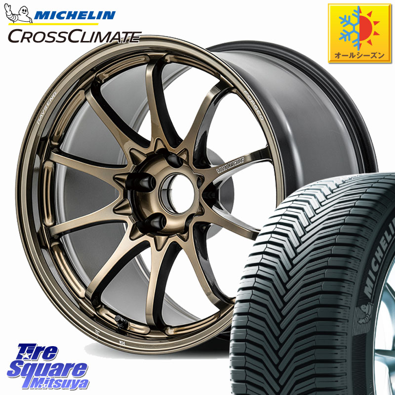 ミシュラン CROSSCLIMATE SUV クロスクライメイト SUV オールシーズンタイヤ 107V XL MO 正規 235/60R18 RAYS 【欠品次回10~11月】 CE28N-plus VOLK RACING 鍛造 ホイール 18インチ 18 X 8.5J +45 5穴 114.3 CX-60
