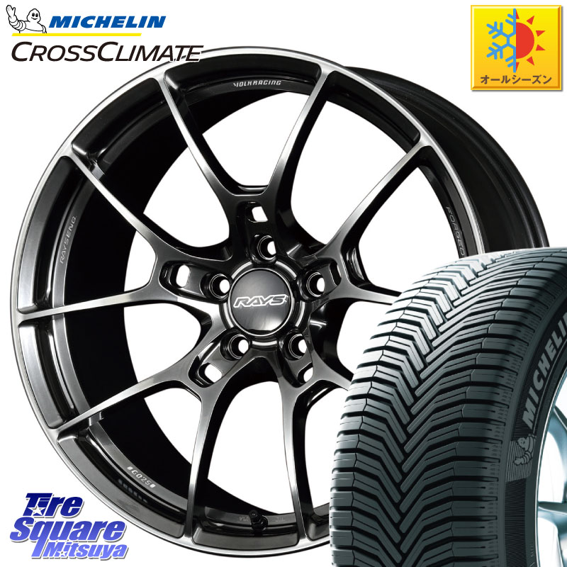 ミシュラン CROSSCLIMATE SUV クロスクライメイト SUV オールシーズンタイヤ 107V XL MO 正規 235/60R18 RAYS 【欠品次回10~11月】 G025 VOLK RACING 鍛造 ホイール 18インチ 18 X 8.5J(M14B) +44 5穴 114.3 スバル ソルテラ