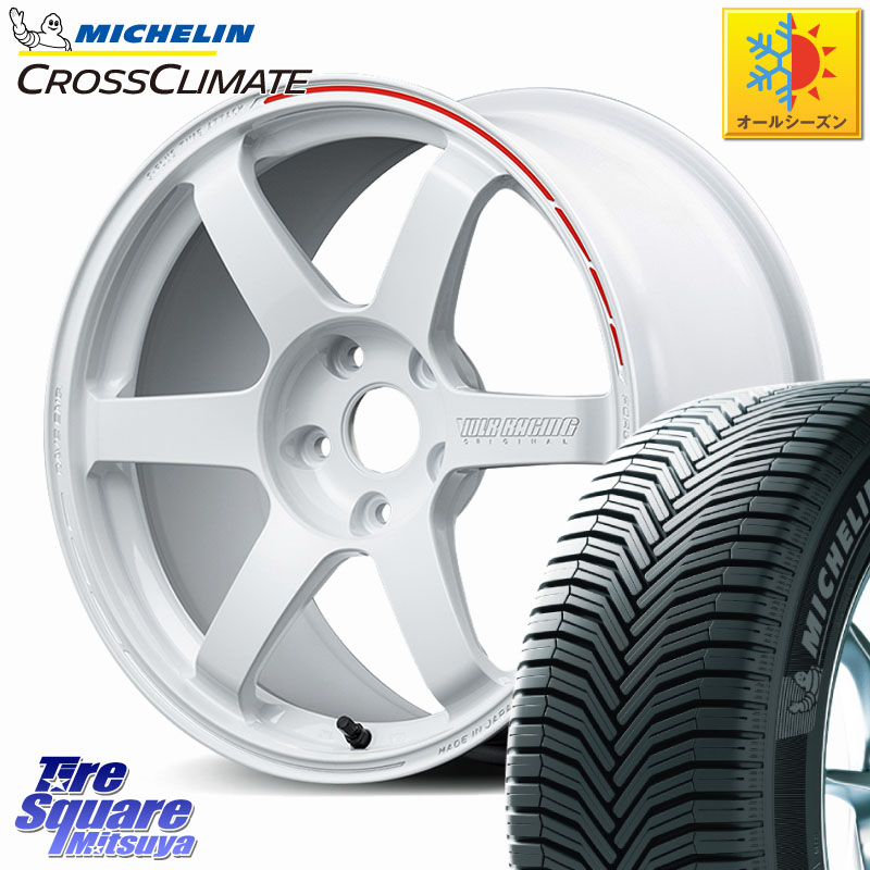 ミシュラン CROSSCLIMATE SUV クロスクライメイト SUV オールシーズンタイヤ 107V XL MO 正規 235/60R18 RAYS 【欠品次回10~11月】 TE37 SAGA S-plus TIME ATTACK EDITION VOLK RACING 鍛造 ホイール 18インチ 18 X 8.5J(M14B) +36 5穴 114.3 レクサスNX20系