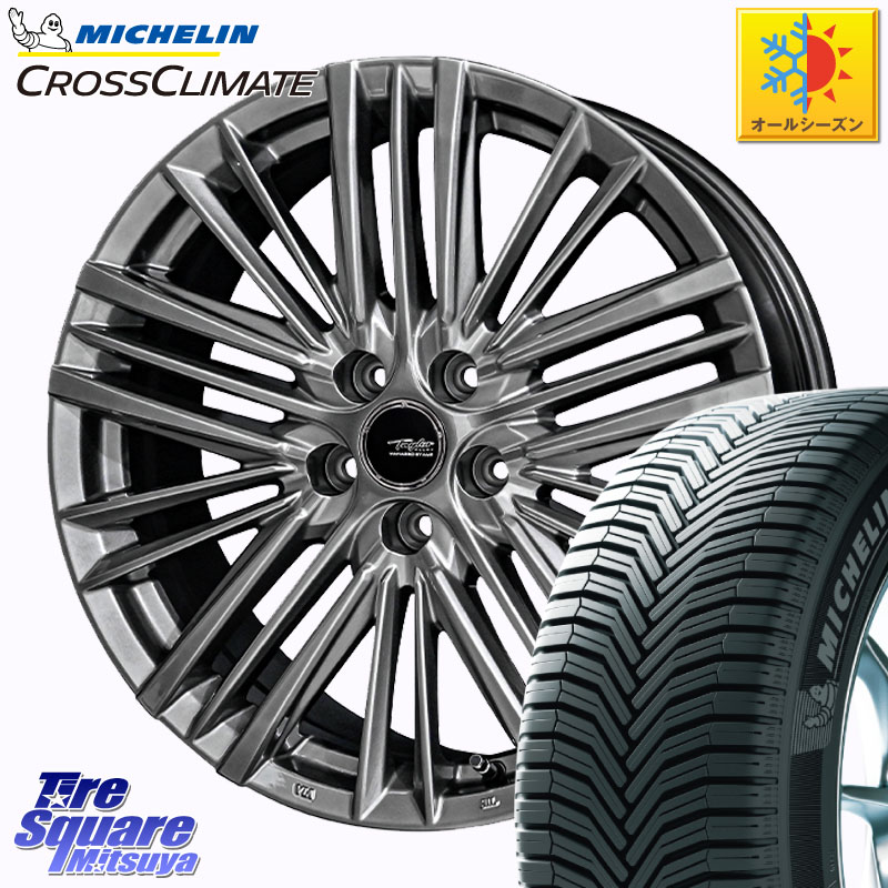 ミシュラン CROSSCLIMATE SUV クロスクライメイト SUV オールシーズンタイヤ 107V XL MO 正規 235/60R18 KYOHO TAYLOR TL-1 M14球面座ボルト専用 IS300.300h.350装着不可 18 X 7.5J(M14B) +40 5穴 114.3 クラウンスポーツ・エステート ハイブリッドZ スバル ソルテラ