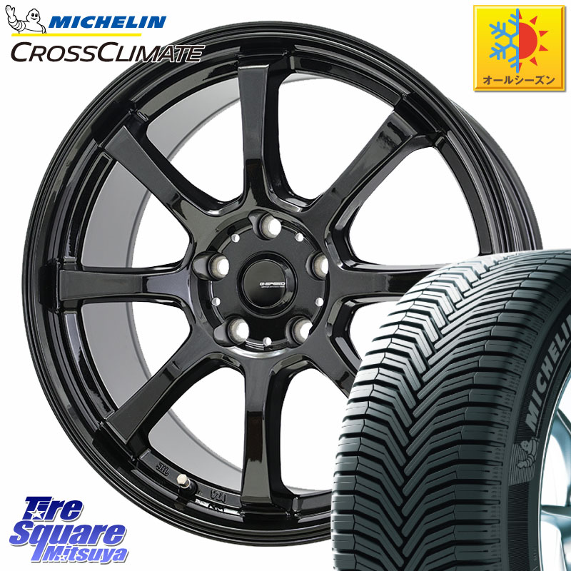 ミシュラン CROSSCLIMATE SUV クロスクライメイト SUV オールシーズンタイヤ 103V AO 正規 235/60R18 HotStuff G-SPEED G-08 ホイール 18インチ ジースピード 18 X 7.0J +48 5穴 114.3