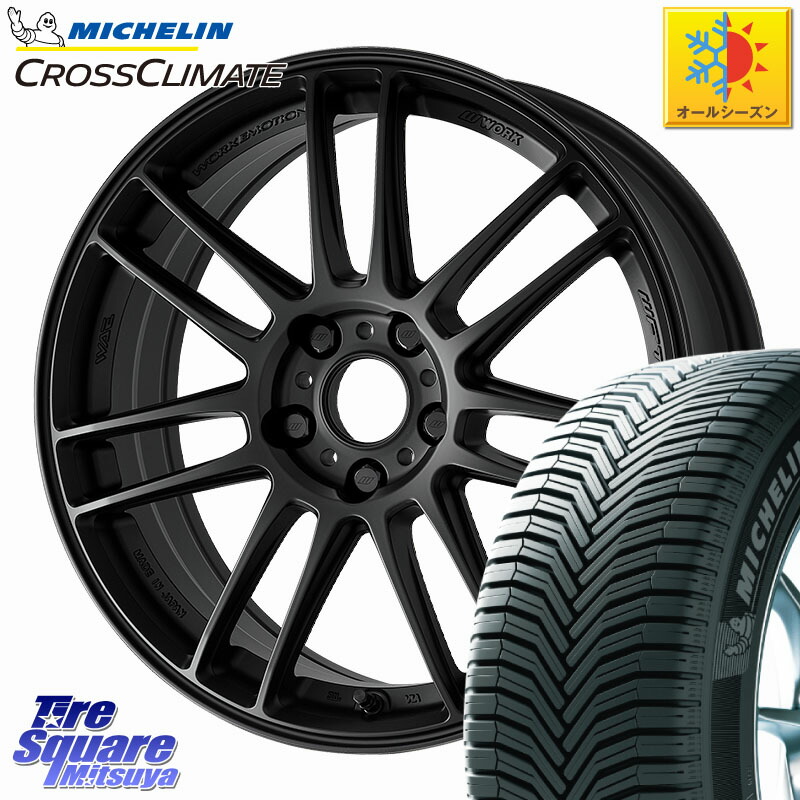 ミシュラン CROSSCLIMATE クロスクライメイト オールシーズンタイヤ 102V XL AO 正規 225/55R18 WORK EMOTION ZR7 ホイール 18インチ 18 X 7.5J(M14B) +47 5穴 114.3 レクサスLBX