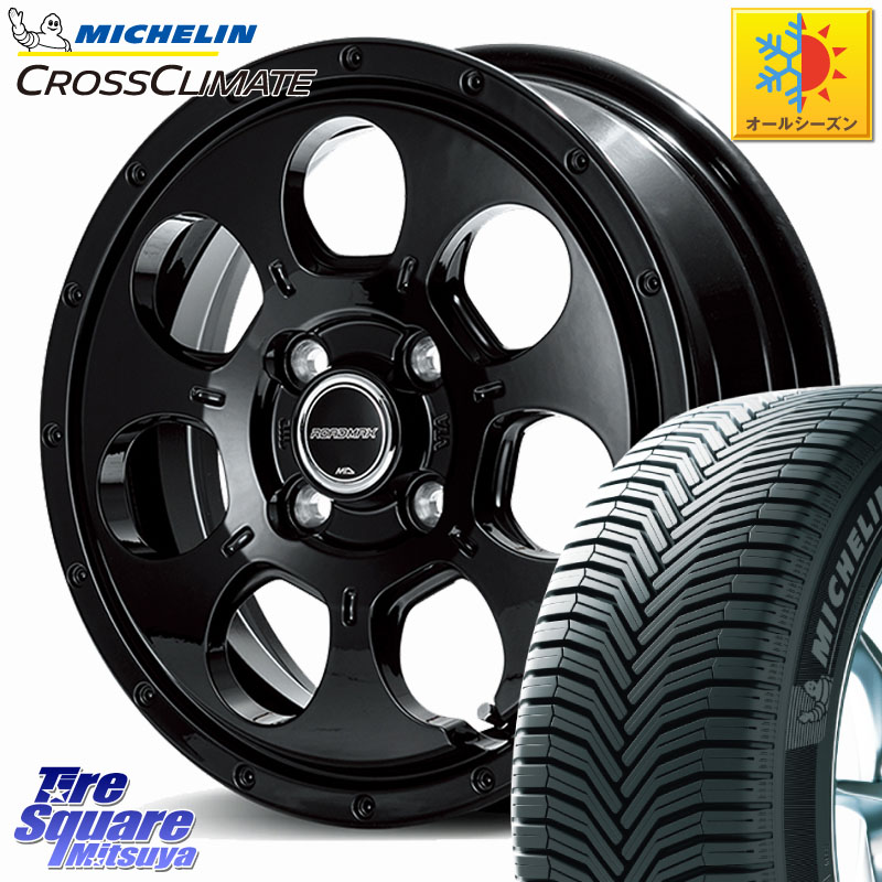 ミシュラン CROSSCLIMATE+ クロスクライメイト+ オールシーズンタイヤ 85H XL 正規 165/65R15 MANARAY MID ROADMAX MUD AGENT ホイール 15インチ 15 X 4.5J +45 4穴 100 ダイハツTAFT Mx27/37/47Sソリオ・デリカD2 MAx6S系ソリオ