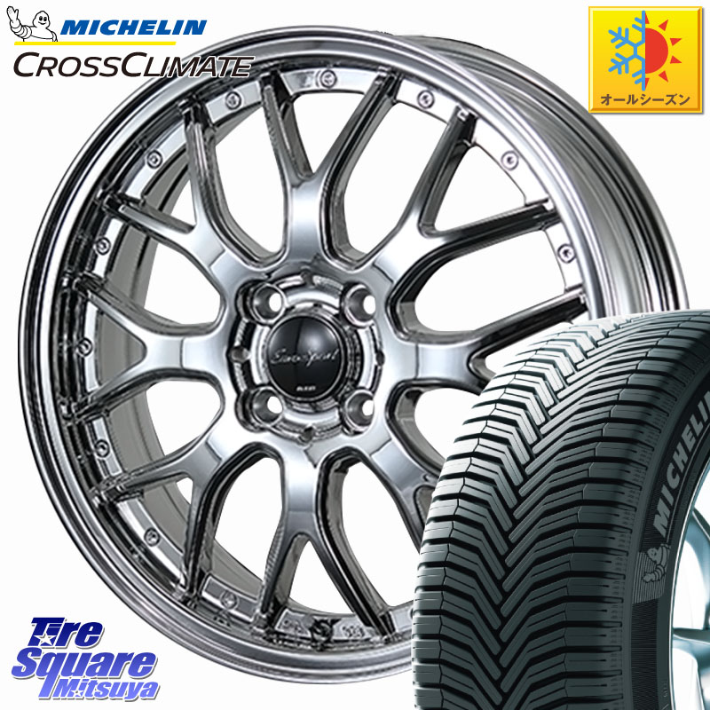 ミシュラン CROSSCLIMATE+ クロスクライメイト+ オールシーズンタイヤ 85H XL 正規 175/60R15 BLEST EuroSport Type815 軽自動車専用 ホイール 15インチ 15 X 5.0J +45 4穴 100 Mx27/37/47Sソリオ・デリカD2