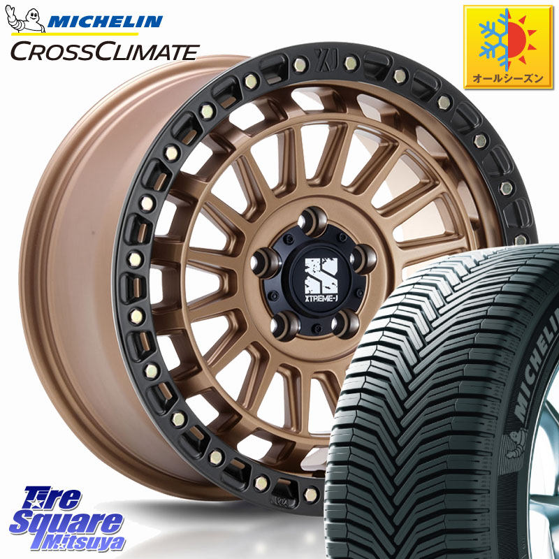 ミシュラン CROSSCLIMATE クロスクライメイト オールシーズンタイヤ 102V XL AO 正規 225/55R18 MLJ XJ08 XTREME-J ホイール 18インチ 18 X 8.0J +40 5穴 114.3 デリカD:5