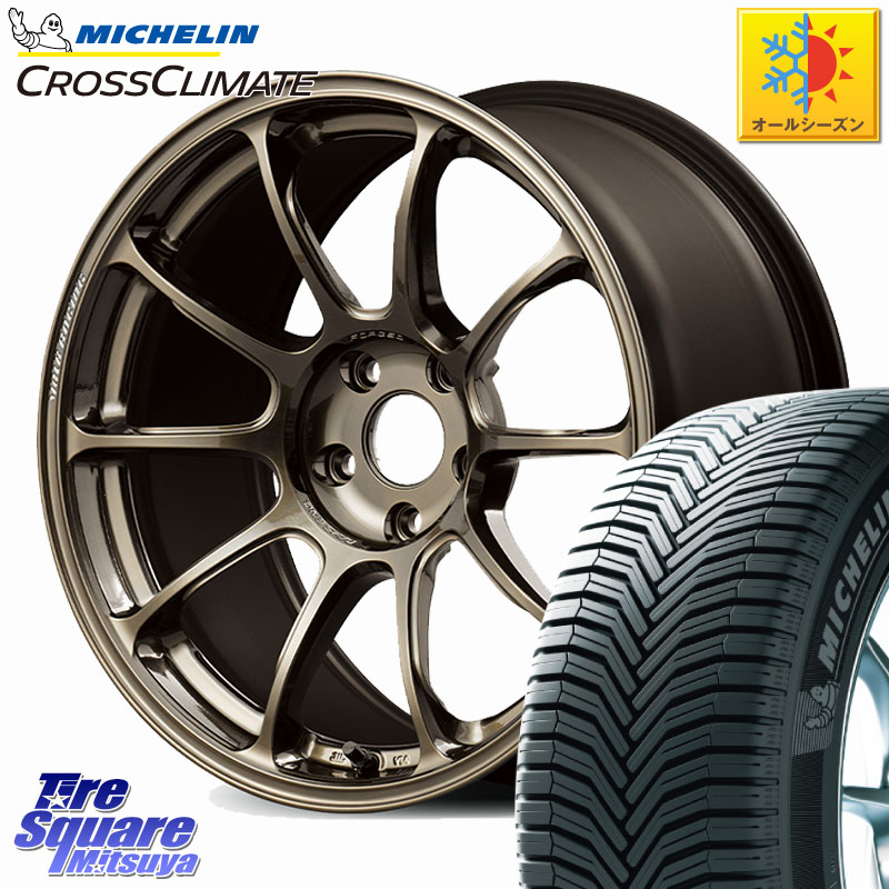 ミシュラン CROSSCLIMATE SUV クロスクライメイト SUV オールシーズンタイヤ 107V XL MO 正規 235/60R18 RAYS 【欠品次回10~11月】 ZE40 VOLK RACING 鍛造 ホイール 18インチ 18 X 8.5J(M14B) +45 5穴 114.3 スバル ソルテラ