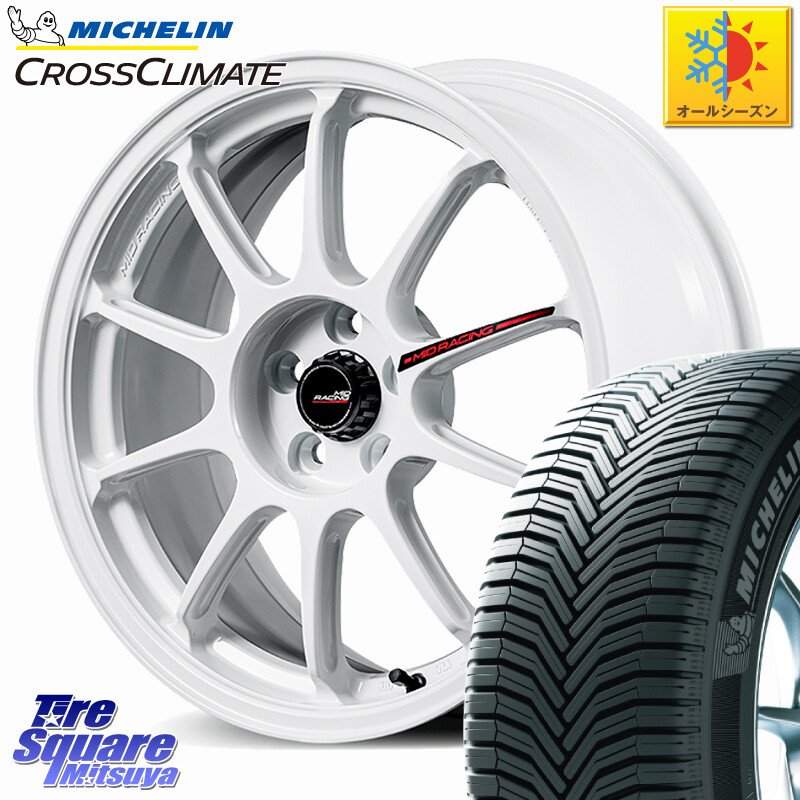 ミシュラン CROSSCLIMATE SUV クロスクライメイト SUV オールシーズンタイヤ 107V XL MO 正規 235/60R18MANARAY MID RACING R10 EVO ホイール 18インチ レーシング 18X7.5J 45 5穴 114.3 CX-60 CX-80 CX-5 CX5 MAZDA CR-V｜タイヤスクエアミツヤ