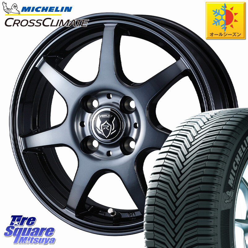 ミシュラン CROSSCLIMATE+ クロスクライメイト+ オールシーズンタイヤ 88T XL 正規 175/70R14WEDS RIZLEY KW ホイール 14インチ ライツレー 14X5.0J 39 4穴 100 アクア｜タイヤスクエアミツヤ 59,586円