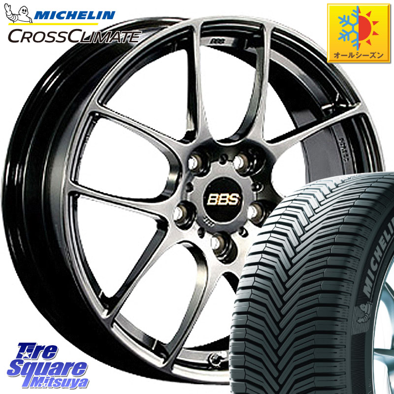 ミシュラン CROSSCLIMATE クロスクライメイト オールシーズンタイヤ 102V XL AO 正規 225/55R18BBS RF 鍛造1ピース DB ホイール 18インチ 18X8.0J 43 5穴 114.3 デリカD:5 SL系フォレスター エクストレイル X-TRAIL 日産 エクリプスクロス|タイヤスクエアミツヤ
