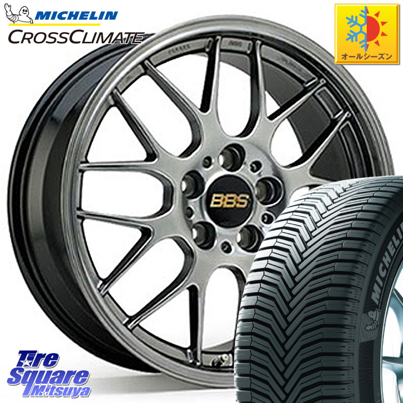 ミシュラン CROSSCLIMATE SUV クロスクライメイト SUV オールシーズンタイヤ 107V XL MO 正規 235/60R18 BBS RG-R 鍛造1ピース ホイール 18インチ 18 X 7.5J +45 5穴 114.3 CX-60 CX-80