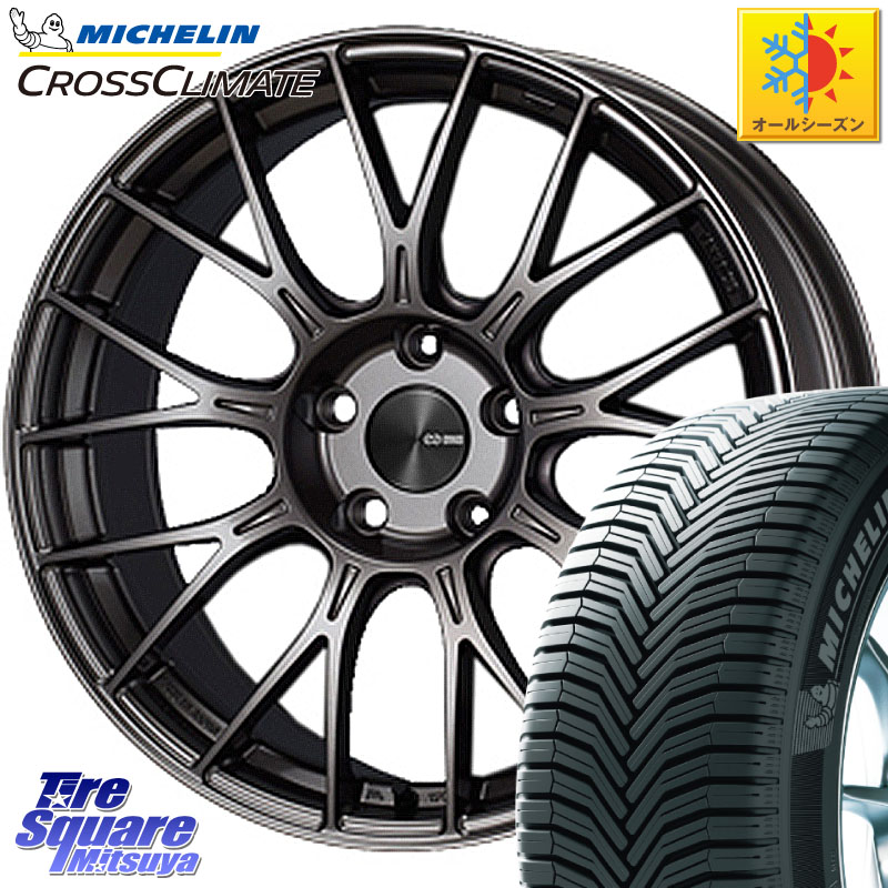 ミシュラン CROSSCLIMATE クロスクライメイト オールシーズンタイヤ 102V XL AO 正規 225/55R18ENKEI エンケイ PerformanceLine PFM1 18インチ 18X7.5J 48 5穴 100 レガシー レガシィ アウトバック｜タイヤスクエアミツヤ 128,585円