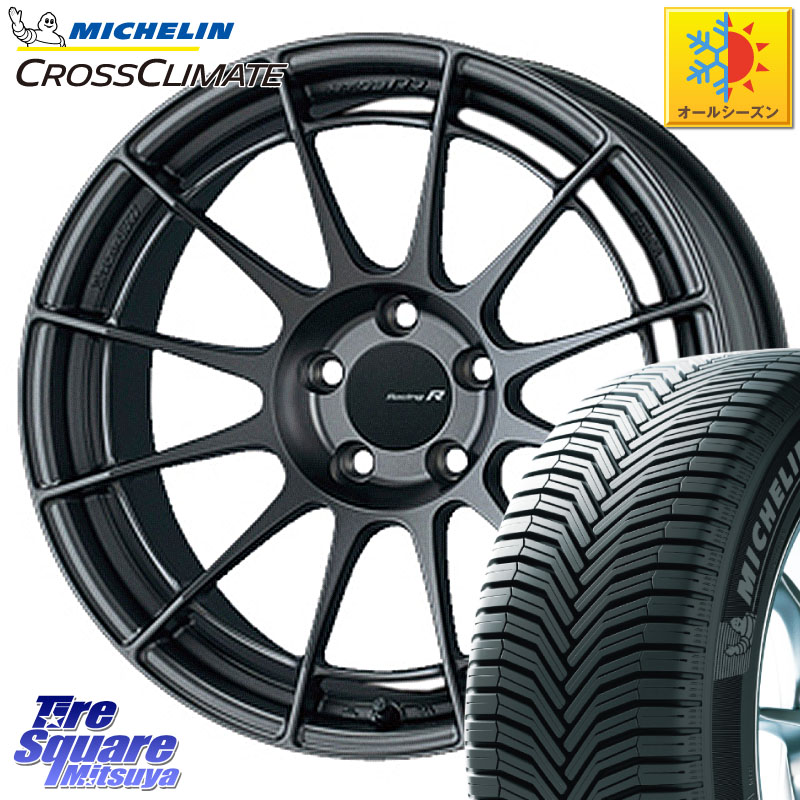 ミシュラン CROSSCLIMATE クロスクライメイト オールシーズンタイヤ 102V XL AO 正規 225/55R18 ENKEI エンケイ Racing Revolution NT03RR GM ホイール 18 X 8.0J +45 5穴 100 141,395円