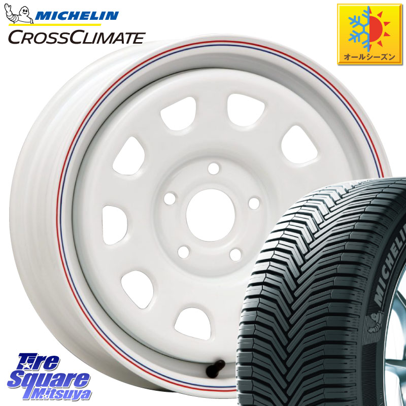 ミシュラン CROSSCLIMATE+ クロスクライメイト+ オールシーズンタイヤ 99V XL 正規 205/65R15 MLJ デイトナ SS DAYTONA ホイール 15インチ カングー 15 X 6.0J(RENAUT KANGOO KW) +30 5穴 108 ルノー カングービボップ KW系