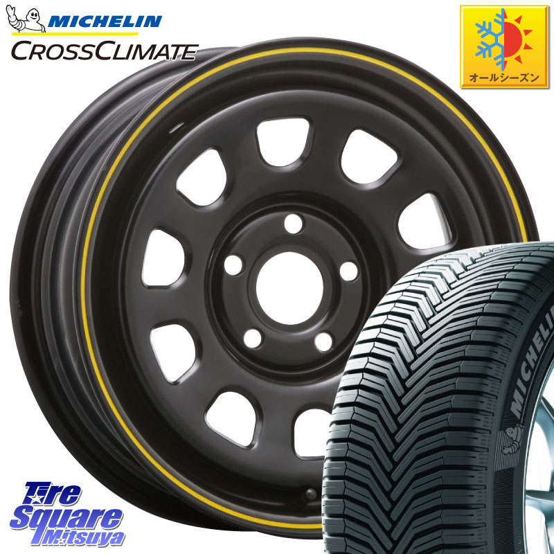 ミシュラン CROSSCLIMATE+ クロスクライメイト+ オールシーズンタイヤ 99V XL 正規 205/65R15 MLJ デイトナ SS DAYTONA YE ホイール 15インチ カングー 15 X 6.0J(RENAUT KANGOO KW) +30 5穴 108 ルノー カングービボップ KW系