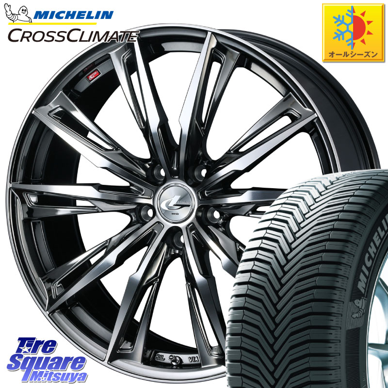 ミシュラン CROSSCLIMATE SUV クロスクライメイト SUV オールシーズンタイヤ 107V XL MO 正規 235/60R18 WEDS LEONIS レオニス GX ウェッズ ホイール 18インチ 18 X 7.0J +47 5穴 114.3
